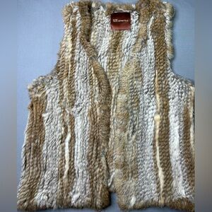 525 America 100% Rabbit Fur Vest | Luxe Layering Piece